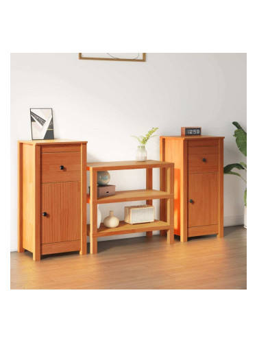 Sonata H Служебен шкаф 2 pcs Кафяво с восъчно покритие 39 x 34,5 x 80 см