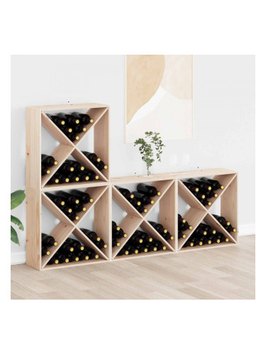 Sonata H Винен рафт 4 pcs Естествен 62 x 25 x 62 cm Солидно борово дърво