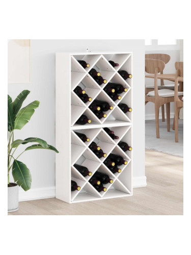 Sonata H Винен рафт 2 pcs Бяло 62 x 25 x 62 cm Солидно борово дърво