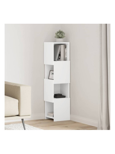 Sonata H Ъглов шкаф Бяло 25,5x25x102см Инженерно дърво