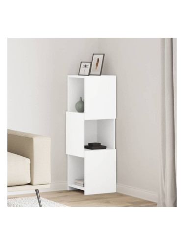Sonata H Ъглов шкаф Бяло 30,5x30x95см Инженерно дърво