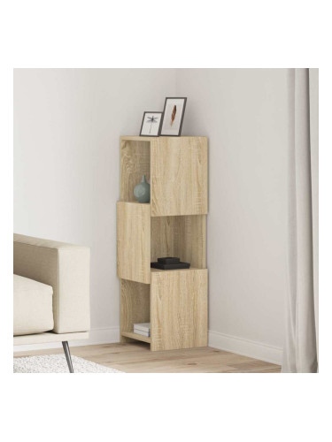 Sonata H Ъглов шкаф Бяло 30,5x30x95см Инженерно дърво