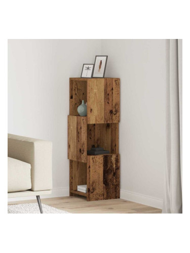 Sonata H Ъглов шкаф Бяло 30,5x30x95см Инженерно дърво