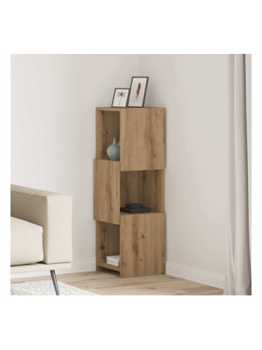 Sonata H Ъглов шкаф Бяло 30,5x30x95см Инженерно дърво