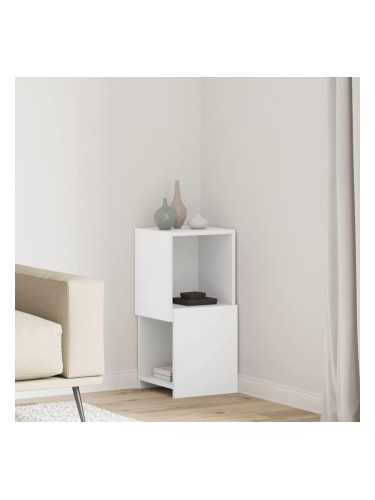 Sonata H Ъглов шкаф Бяло 30,5x30x65см Инженерно дърво
