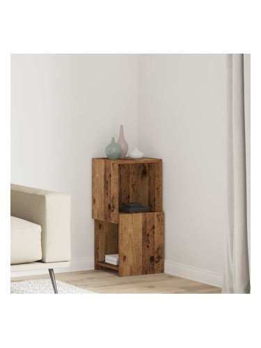 Sonata H Ъглов шкаф Бяло 30,5x30x65см Инженерно дърво