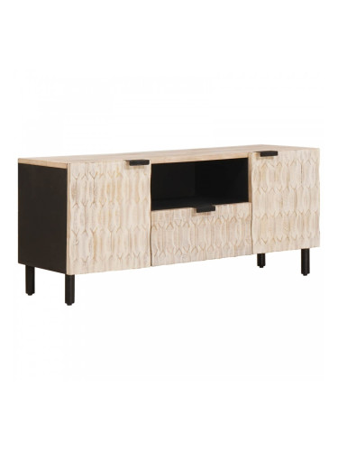 Sonata H ТВ шкаф с чекмедже Финал на бяло измиване 105 x 33,5 x 46 см
