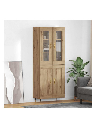 Sonata H Висок шкаф 2 pcs Дъб 69,5 x 34 x 180 см Инженерно дърво