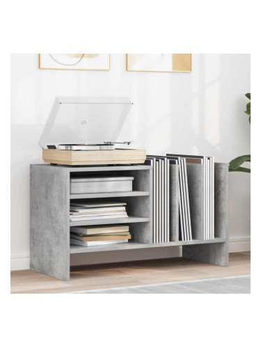 Sonata H Шкаф за грамофонни плочи Циментено сиво 78.5 x 35 x 45 см
