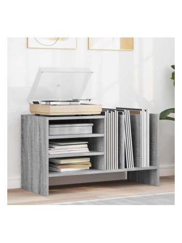 Sonata H Шкаф за грамофонни плочи с рафт Сив Сонома 78.5 x 35 x 45 см