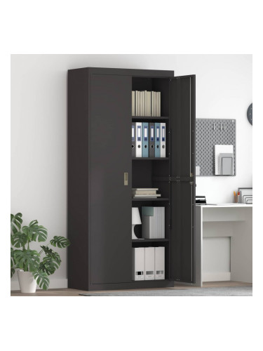 Sonata H Шкаф за съхранение със съхранение 2 pcs Черно 90 x 40 x 200 см