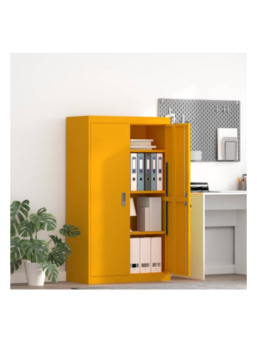 Sonata H Шкаф за съхранение 2 pcs Горчично жълто 80 x 40 x 140 см