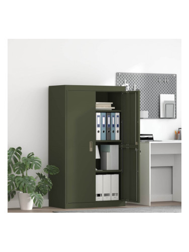 Sonata H Шкаф за съхранение 2 pcs Маслинено зелено 80 x 40 x 140 см