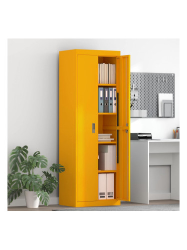 Sonata H Шкаф за съхранение 2 pcs Горчично жълто 60 x 40 x 180 см