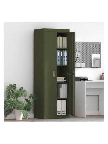 Sonata H Шкаф за съхранение 2 pcs Маслинено зелено 60 x 40 x 180 см