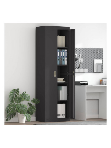 Sonata H Шкаф за съхранение със съхранение 2 pcs Черно 60 x 40 x 200 см