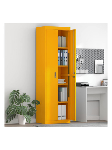 Sonata H Шкаф за съхранение 2 pcs Горчично жълто 60 x 40 x 200 см