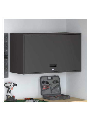 Sonata H Стенен шкаф за гараж Черно 90 x 40 x 53 см