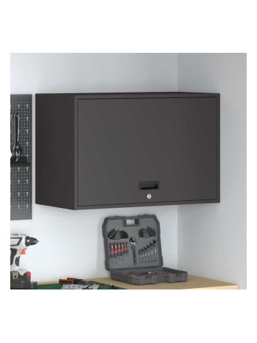 Sonata H Стенен шкаф за гараж Черно 80 x 40 x 53 см