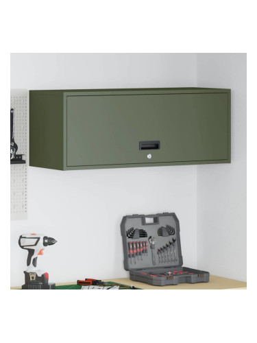 Sonata H Стенен шкаф за гараж Маслиненозелен 90 x 33 x 35 см