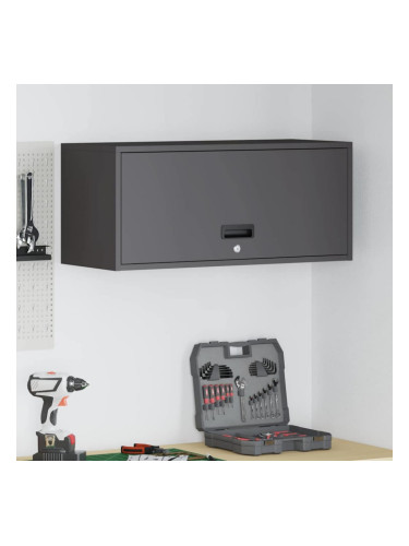 Sonata H Стенен шкаф за гараж Черно 80 x 33 x 35 см