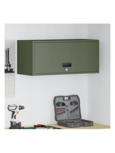 Sonata H Стенен шкаф за гараж Маслиненозелен 80 x 33 x 35 см