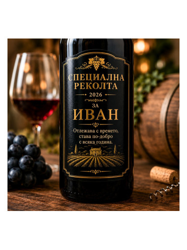 Етикети за бутилки - Специална реколта