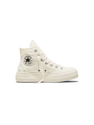 Converse Chuck Taylor All Star Lift Platform Beads Жени - Спортни обувки Converse - Offwhite - A16107C-4.5 - Size: 4.5