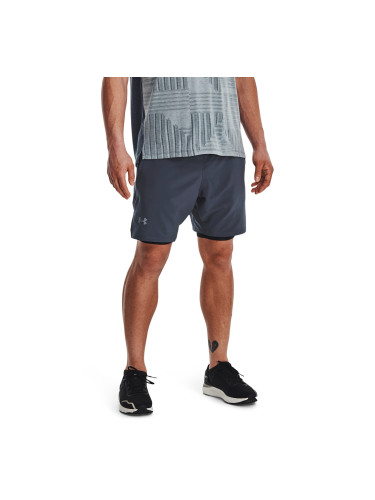 Къси панталони Under Armour Launch Elite 2In1 7'' Short Downpour Gray L