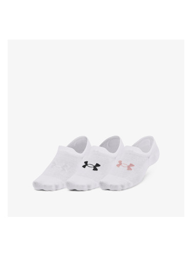 Under Armour Essential Ultralow Socks 3-Pack White M