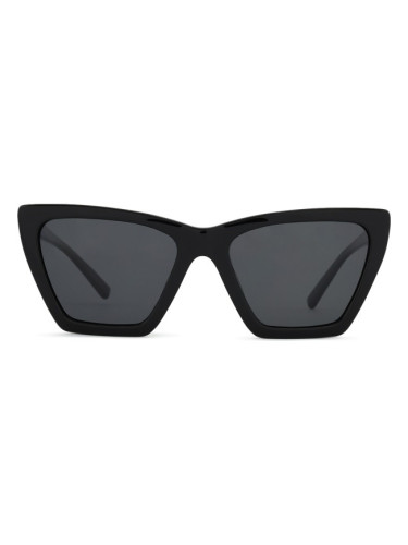 Hawkers Flush - Polarized Black Dark - cat eye слънчеви очила, дамски, черни, поляризирани