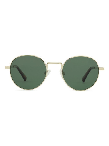 Hawkers Moma - Polarized Gold Green - кръгла слънчеви очила, unisex, златни, поляризирани
