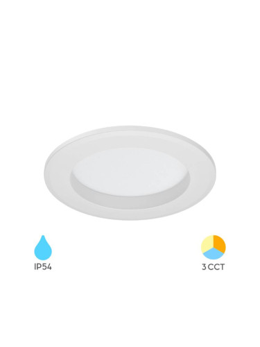 LED COB луна за вграждане, 9W, 220VAC, 820lm, 3в1, BD01-10180