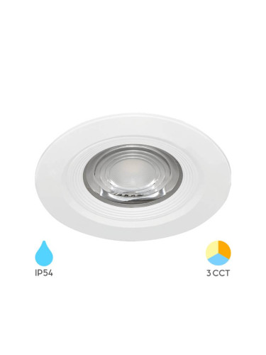 LED COB луна за вграждане, 7W, 220VAC, 750lm, 3в1, BD01-00780