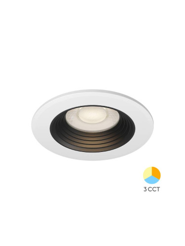 LED луна, за вграждане, 6.5W, кръг, 230VAC, 630lm, 3в1 цвята,BD01-20181