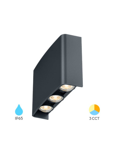 LED лампа за стена, 6W, BG38-03382, 230VAC, 480lm, 3в1