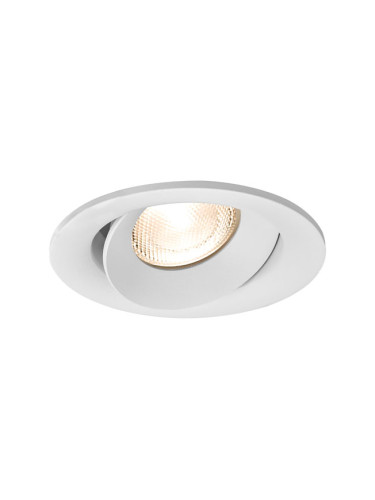 Арматура за вграждане TETRA-E, кръгла, за халогенни и LED луни, бяла, GU10, BH03-04120, подвижна