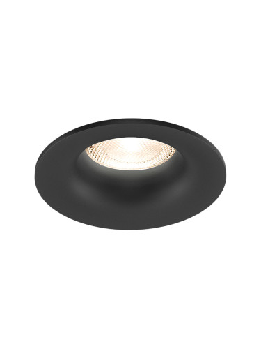 Арматура за вграждане TETRA-D, кръгла, за халогенни и LED луни, черна, GU10, BH03-04051, неподвижна