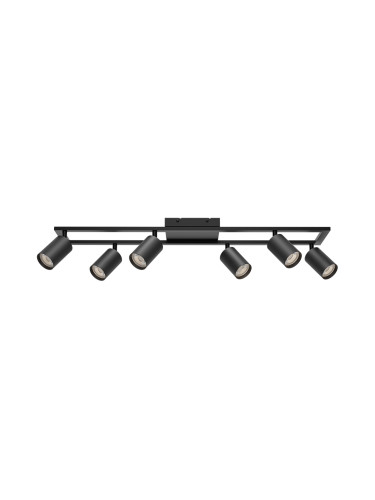 LED спот прожектор за повърхностен монтаж, 6x35W, GU10, черен, BH04-00861