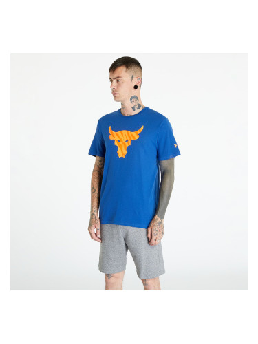Тениска Under Armour Project Rock Brahma Bull T-Shirt Blue Mirage/ Orange Blast M