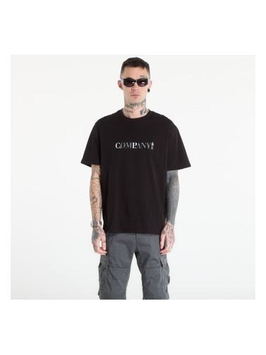 Тениска C.P. Company 30/1 Jersey Short Sleeve Logo T-Shir Black L
