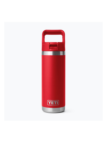 Термо бутилка YETI Rambler C Straw 532 ml rescue red