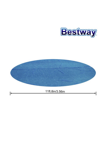 Покривало соларно за басейни с диаметър до 366 см, Bestway 58242