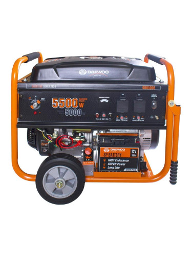 Бензинов монофазен генератор DAEWOO GD6500E, 5000W, 389cc, 4-тактов