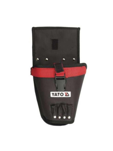 Кобур за винтоверт, за закачане към колан, с отделения за свредла, YATO YT 7413