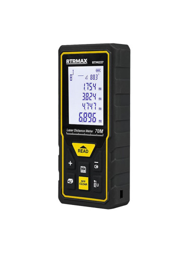 Лазерна ролетка 70 м, 7 функции, RTRMAX RTM037