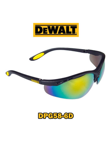 Очила предпазни, DeWALT DPG58-6D Reinforcer Fire Mirror Lens, UV защита