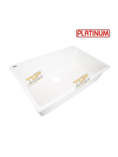 Гранитна кухненска Мивка PLATINUM BOGEMA 7850, Бял мат, 780х500х200мм, дълбочина 200mm