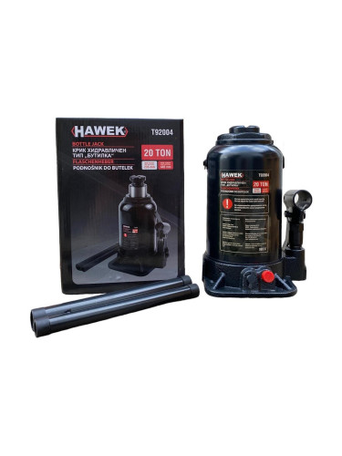 Крик хидравличен бутилка 20 т, 445-235 мм, HAWEK HW-T92004