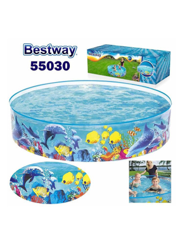 Басейн детски, твърди стени, 183x38 см, Bestway 55030
